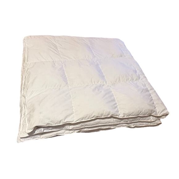 Puredown Full/Queen Down Comforter Chambered White Luxury Bedding 75 Down Light - Picture 1 of 4